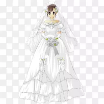 婚纱新娘白色-婚礼背景材料