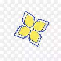 标志剪贴画-三维花卉