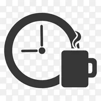 咖啡电脑图标时间咖啡