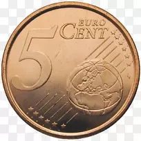 1美分欧元硬币2便士5美分欧元硬币