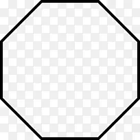 规则多边形八角形二维空间形状-撕裂滴