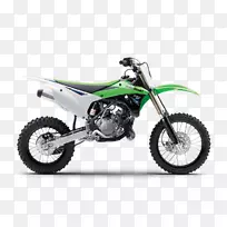 川崎KX 100川崎摩托车川崎重工摩托车发动机-石灰绿色
