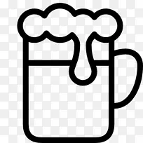 啤酒杯鸡尾酒电脑图标拿铁啤酒