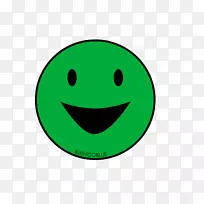 笑脸队长英雄绿色圆圈字体-笑脸