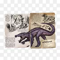 Kaprosuchus方舟：生存进化的似鸡龙晚期白垩纪-恐龙