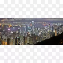 香港天际线国际商业中心大厦摩天大楼