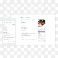 品牌网页字体-简单食谱