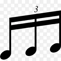 第八音符十六音符虚线音符季度音符-音符类型