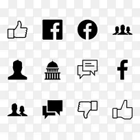 社交媒体电脑图标facebook符号下载-社交媒体