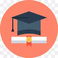 计算机图标毕业典礼教育广场学术帽学生-免费材料学士