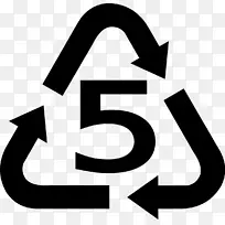 回收符号塑料回收树脂识别代码