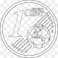 1美分硬币1欧元硬币欧元