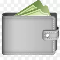 钱包电脑图标硬币钱包夹艺术钱包