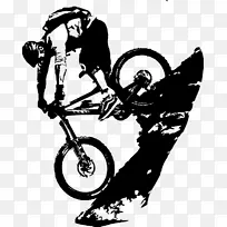 自行车山地车纹身-自行车