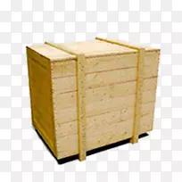 木箱包装和标签托盘箱.木材