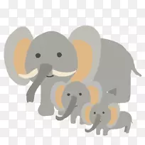 印度象非洲灌木象剪贴画-象