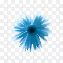 蓝色原色纸花