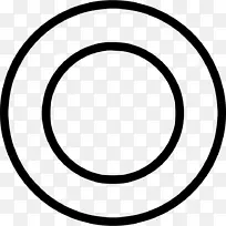 圆形边缘白色黑色m形剪贴画圈