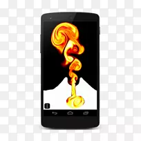用于android流体力学流体动画的智能手机涂料.智能手机