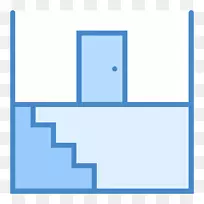 地下室平面图楼梯电脑图标-房屋