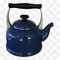 电水壶茶壶钴蓝水壶