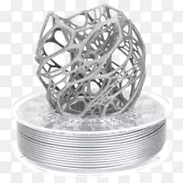 3D印花长丝聚乳酸聚羟基烷基酯塑料银