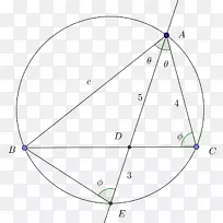 圆三角形数学几何圆