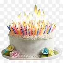 生日蛋糕蜡烛松饼