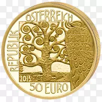 年度金币奖期望值奥地利铸币-50枚硬币