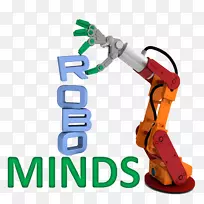 机器人手臂机器人技术概念-机器人标志