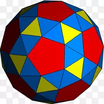 均匀多面体几何截断的二十十二面体阿基米德固体数学形状