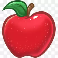 苹果老师剪贴画-卡通苹果