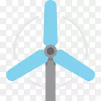 计算机图标风车能量风车