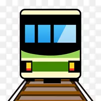 火车轨道交通有轨电车表情符号列车