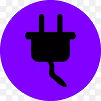 电剪贴画-紫色黑洞