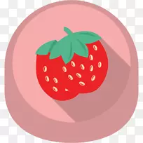 草莓电脑图标烹饪剪贴画草莓布丁