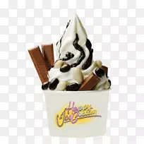 圣代冷冻酸奶巧克力冰淇淋