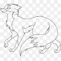 线画艺术-狐狸