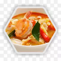 汤姆-云泰国料理鱼汤汤姆卡凯垫泰国虾汤