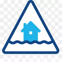洪水计算机图标免费保护水资源