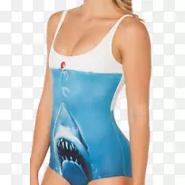 鲨鱼单件泳衣美人鱼艾丽尔游泳衣