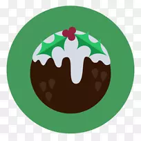 圣诞布丁鲁道夫水果蛋糕生日蛋糕电脑图标-圣诞水果