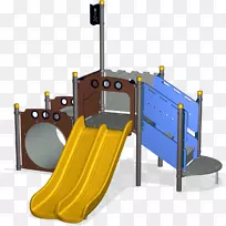 游乐场滑梯儿童游戏-游乐场结构顶部视图