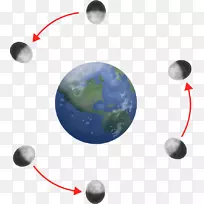 月球的地球轨道轴自转-地球