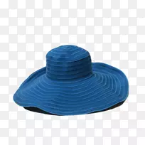 太阳帽钴蓝沙滩帽