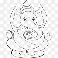 Ganesha Ganesh Chaturthi绘图-Ganesha