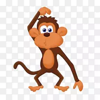 黑猩猩-免费猴子剪贴画-猴子