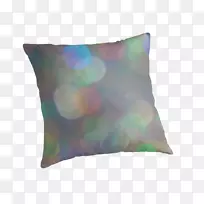 抛掷枕头垫长方形儿童用彩虹来装饰黑板上的星星
