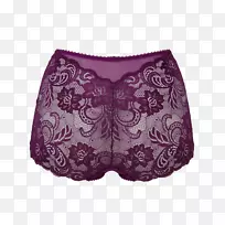 短裤滑腰内裤视觉艺术.紫色茶花