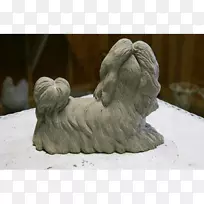 拉萨阿普索石子雕塑石雕狗品种-马耳他石子